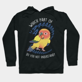 Sun Conure Parrot Aaaa Hoodie